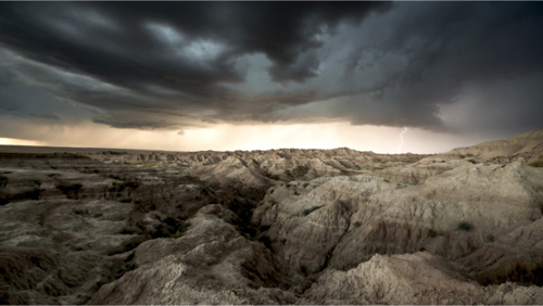 Badlands scenery